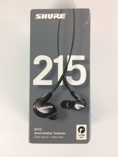 Open Box Shure SE215 Single Driver In-Ear Monitors, Black