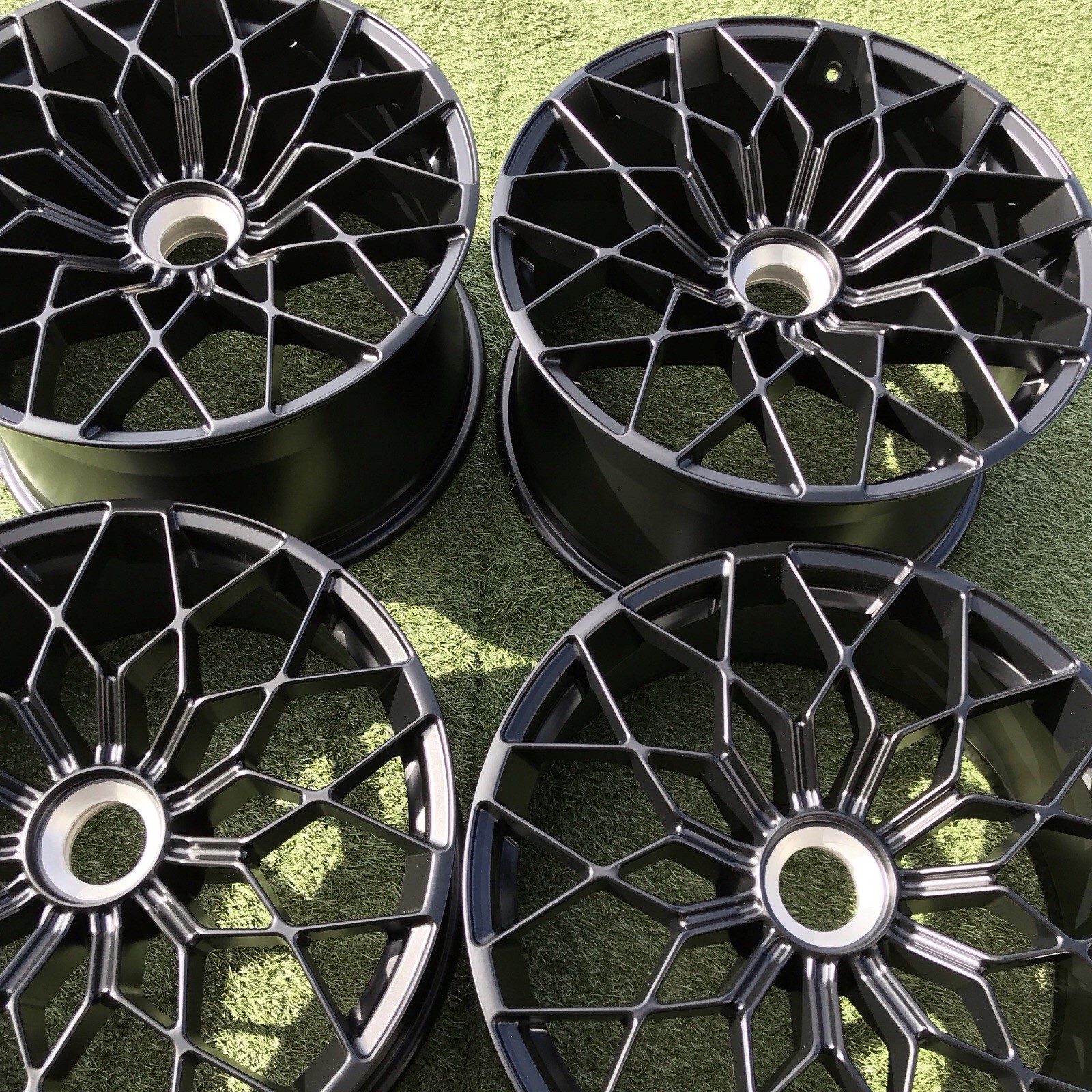 20 LAMBORGHINI Huracan RIMS OEM STOCK SET BLACK STO 4T3601017 APPTECH
