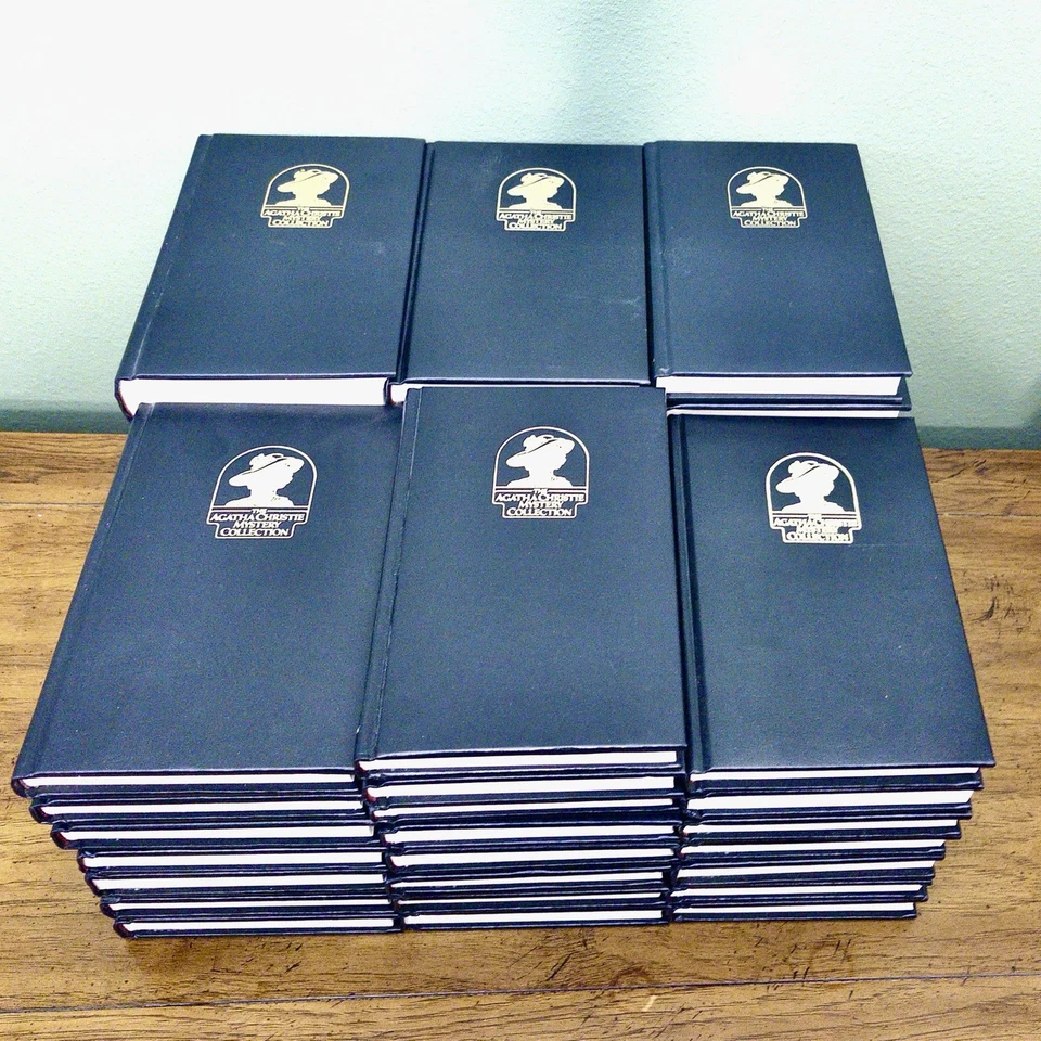 Vintage Agatha Christie Bantam Leatherette Gold Cover Mysteries  Multiple Titles - Image 3 of 4