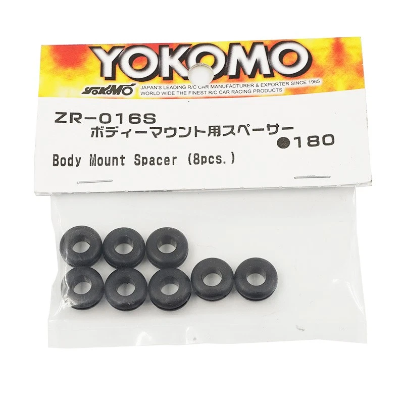Yokomo Body Mount Rubber Spacer 8 pcs #ZR-016SA - Image 2 of 2