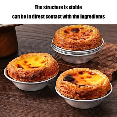 24Pcs Eggs Tart Molds Small Tart Pans Baking Tool Cake Tartlets Cookie Molds