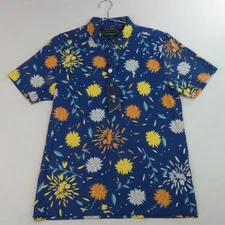 WILLIAM BILL MURRAY - NEW w TAG - Floral Dandelion Medium Golf Shirt Colorful