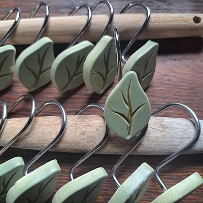 Plant Leave Decorative Shower Curtain Hooks