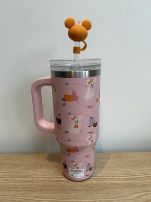 Disney Parks Halloween Mickey und Minnie Mouse Rosa Geist Becher Tasse
