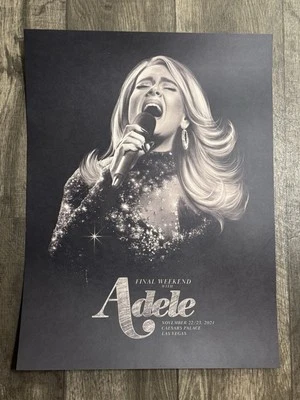 Adele Weekends With Adele Official Poster LAST SHOW New Original Mint  Las Vegas - Image 1 of 4