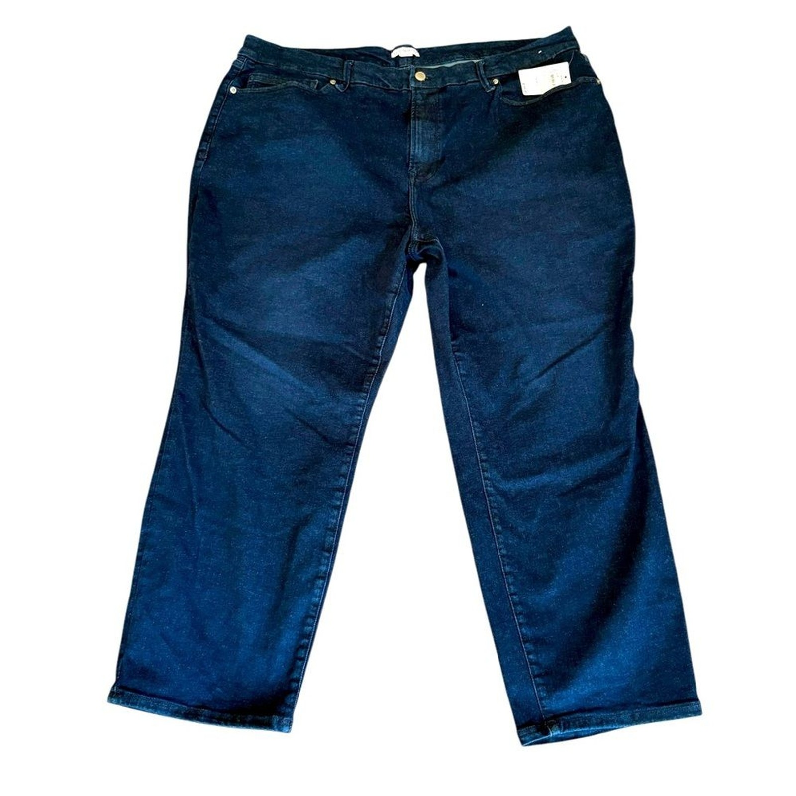 Good American Good Legs Cigarette Jeans Mid Rise Skinny Fit Womens 20 NWT