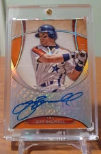 JEFF BAGWELL 2017 TOPPS FIVE STAR ORANGE AUTO 1/5 AUTOGRAPH HOUSTON ASTROS HOF