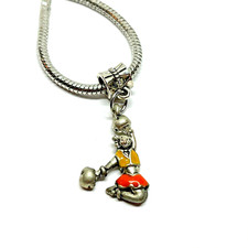 Girls Cheer Cheerleading Charm Dangle for European Bracelet Cheerleader