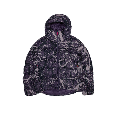 Nike ACG Lunar Lake Puffer Coat Jacket Dark Raisin Camo NEW WITH