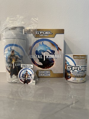 G Fuel Mortal Kombat 1 Liu Kang Dancing Dragon Collector's Box Metal Cup Sticker