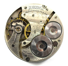 Vintage Waltham Grade 610 16s 7J Hunting Pocket Watch Movement lot.rf
