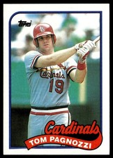 1989 Topps Tom Pagnozzi St. Louis Cardinals #208