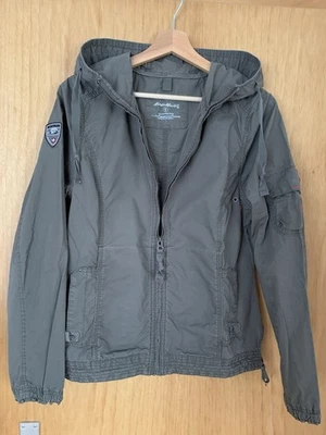 Eddie Bauer Damen Jacke S khaki olivgrün Übergangsjacke Kapuze gut erhalten - Bild 1 von 4