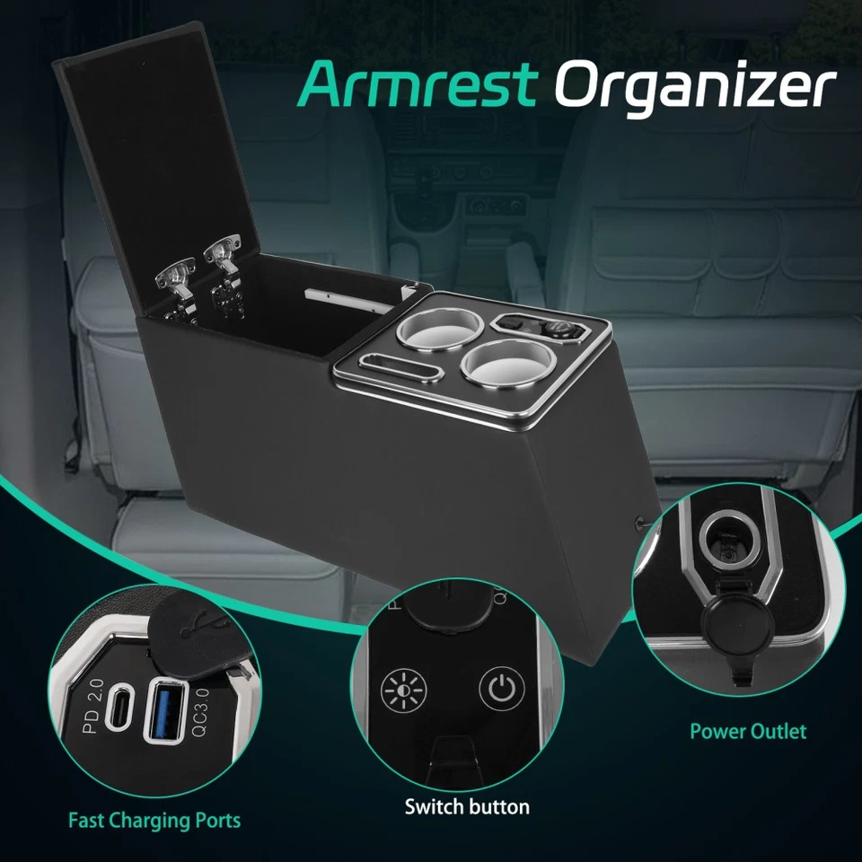 Center Console for Jeep CJ-5 1976-1983, CJ-7 1976-1986, Wrangler YJ 1987-1995 Foto 4 de 4