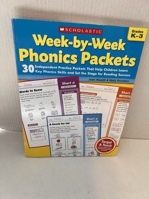 SCHOLASTIC Week-by-Week Phonics Packets: 30 Independent Practice Packets