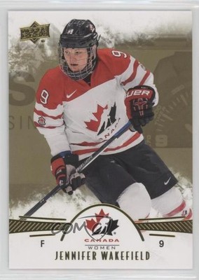 2016 Upper Deck Team Canada Juniors Women's Team Gold Jennifer Wakefield #7 1o3