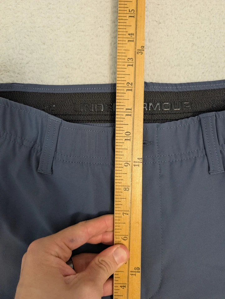 Pantalones de golf Under Armour para hombre 33x30" Match Play sueltos elásticos HeatGear azules Foto 3 de 4