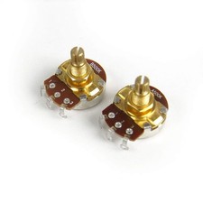 A pair of 500K A B Control Pots Split Shaft Potentiometer 18mm Shaft, Premium Go