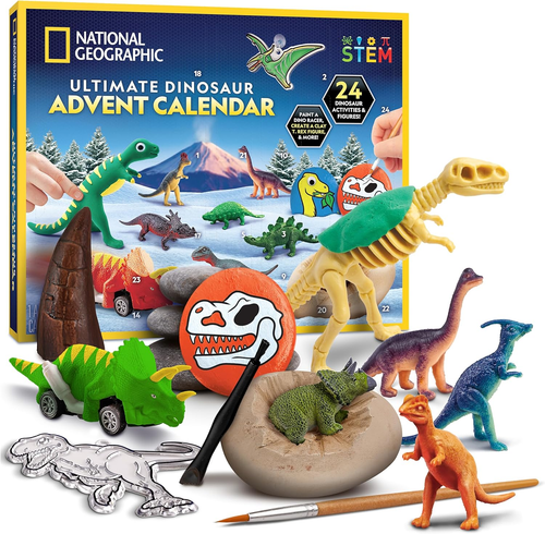 Dinosaur Advent Calendar 2025 - Christmas Countdown with 24 Dino Activities - Picture 9 of 12