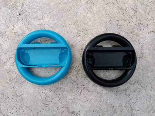 Nintendo Switch ★ Controller Aufsätze ★ Lenkrad ★ Schwarz ★ Blau ★