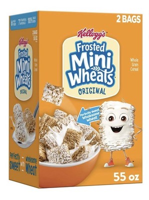 Kellogg's Frosted Mini-Wheats Breakfast Cereal 55 oz 2pk