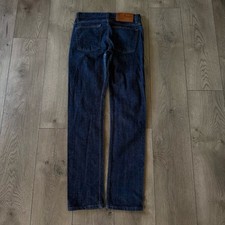 Naked & Famous Dark Denim Selvege Jeans Blue Weird Guy 30x32