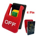 16A 4 PinEmergency Stop Push Button Switch Electromagnetic Start Switch AU
