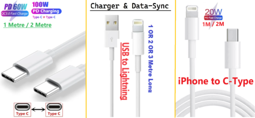 ULTRA Fast PD Type C USB Cable Charger Charging For iPhone iPad Samsung MacBook - Picture 1 of 18