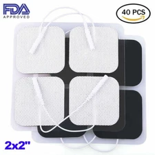 40 Tens Electrode Pads EMS Replacement Unit 7000 3000 2x2 Muscle Stimulator BULK