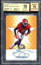 Sammy Watkins Rookie Card 2014 Leaf Valiant Draft Orange Auto (PRISTINE) BGS 10