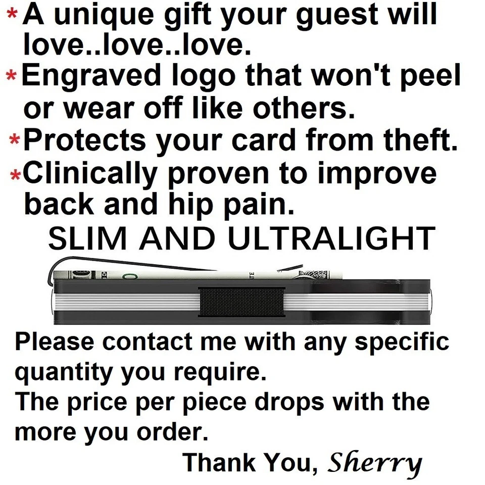 20 шт. заказных кошельков с лазерной гравировкой с радиочастотной идентификацией для душа ребенка подарок подарки гостям - Изображение 2 из 4