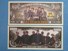4 Bills ~ BEACH BOYS: California Band Since 1961  $1,000,000 One Million Dollars