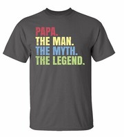 Vatertag Papa The Man The Myth The Legend Herren Kurzarm