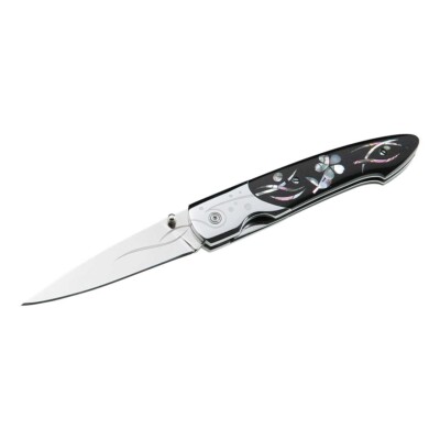 HERBERTZ Taschenmesser - MICARTA + Abalone Einlage - NEU - 235110