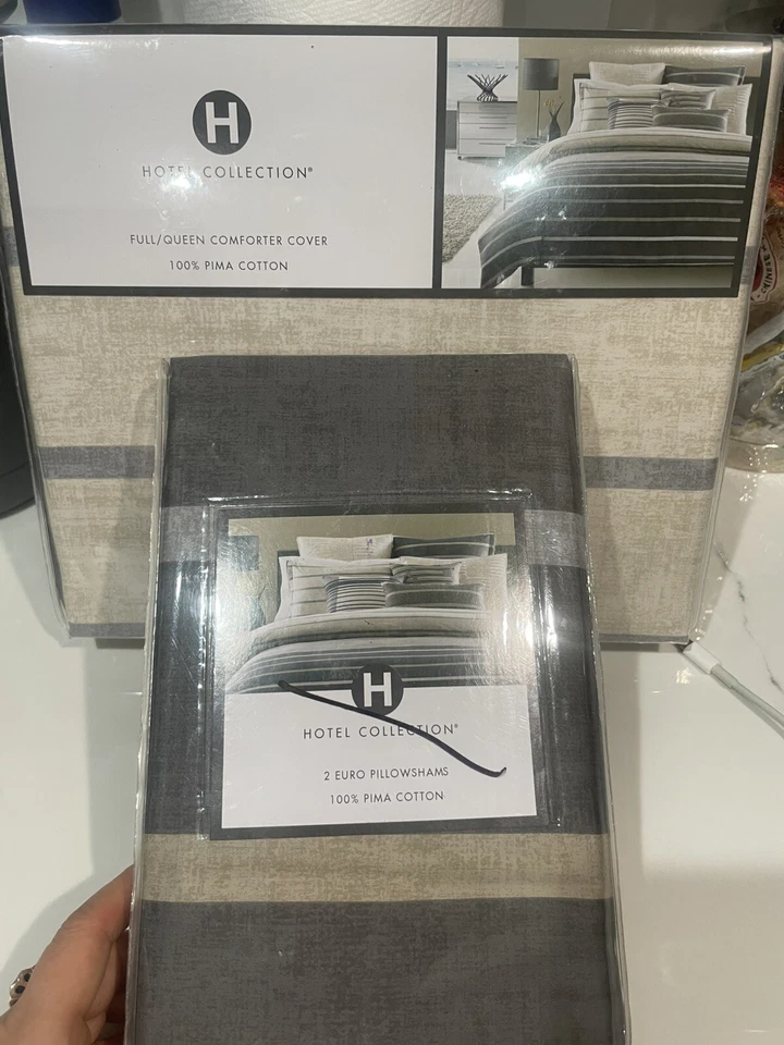 Funda nórdica completa Hotel Collection Colunade y dos fundas Euro. ¡Nuevo! Foto 2 de 4