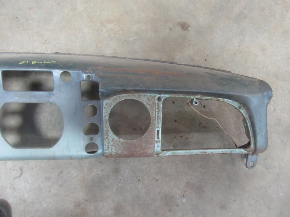 1951 1952 Buick специальный интерьер главная панель приборной панели структура ремонт металлическая секция - Изображение 4 из 4