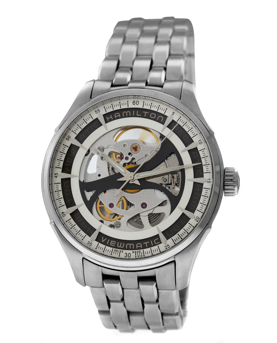 Hamilton Jazzmaster Viewmatic H425550 Skeleton Steel 40MM Men s Automatic