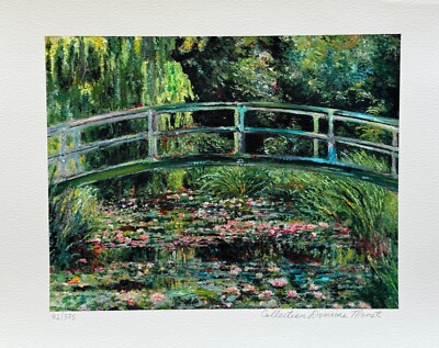 美品　Claude Monet 【arched bridge】 Claude Monet | Water Lilies and Japanese Bridge (1899) | Artsy