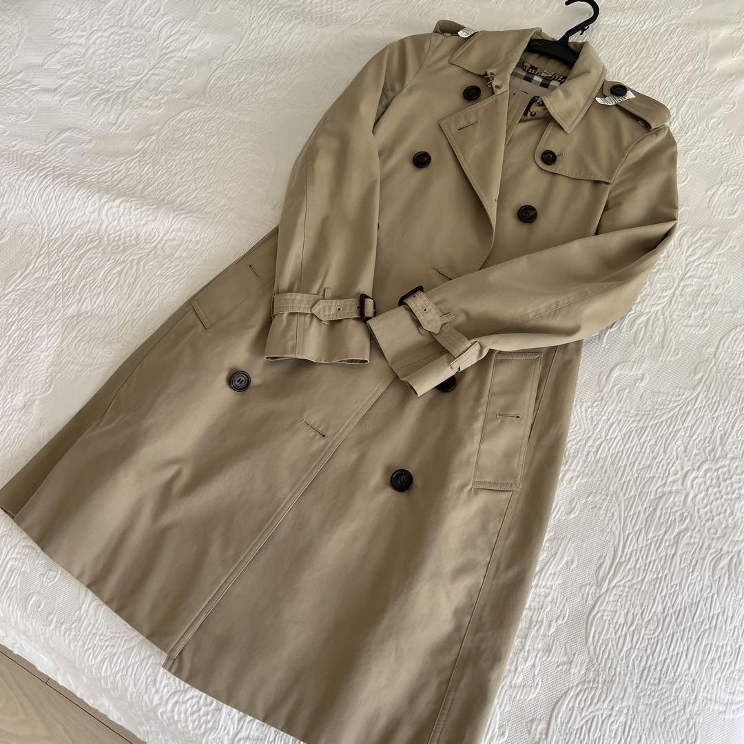 Burberry Kensington Trench Coat Beige Burberry Check Size UK 2 US 0 Excellent+