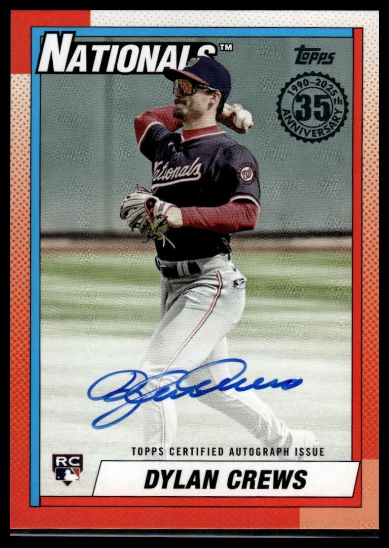 2025 Topps Series 1 - 1990 Topps Baseball Autographs Dylan Crews #90A