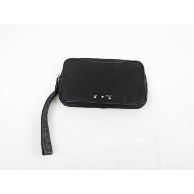 Off-White Off White Logo Nylon Pouch Bag in Black BNWT OS | eBay