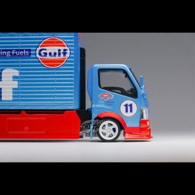 MicroTurbo 1:64 Scale Wing Custom Truck Gulf Diecast Car