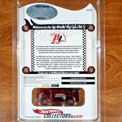 Hot Wheels RLC Club Exclusive Beach Bomb Too 2017/5000 Red Redline