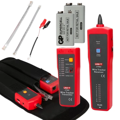 UT682 UNI-T Netzwerk Kabel Tester Kabeltester Testgerät RJ45 RJ11 Kabelsucher 