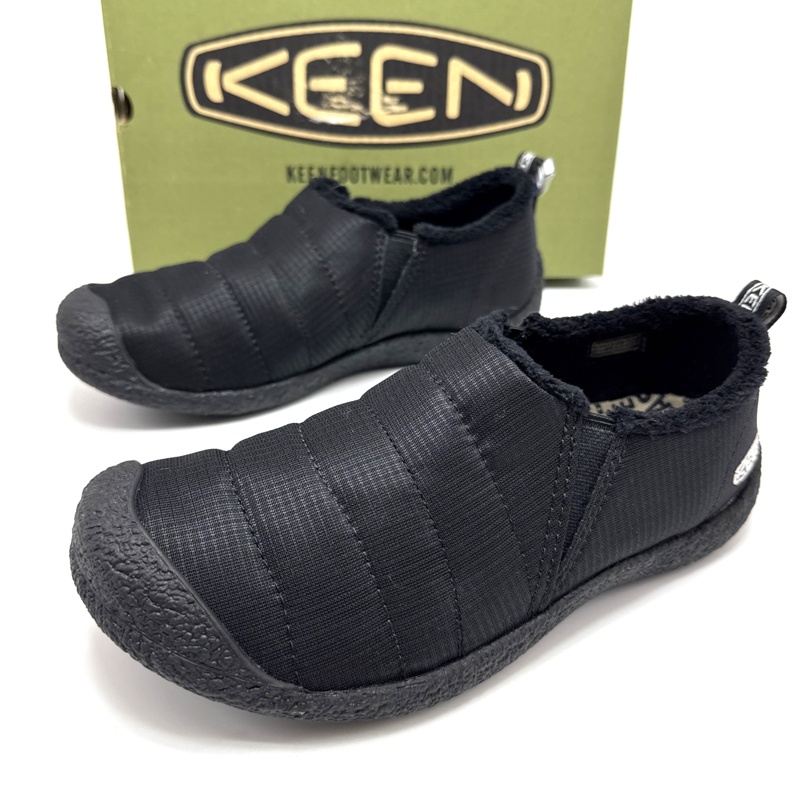 Keen Howser II donna taglia 7 5 triplo nero casual slip on outdoor sintetico