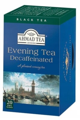Ahmad Tea EVENING DECAFFEINATED Black Tea 20 envelopes with a tag