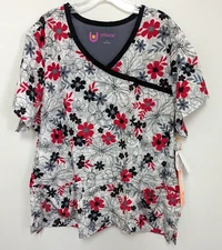 Urbane Ultimate Scrub Top # MO98121, Sz. 3XL, Modern Fit, Colors~Multi, Floral!!