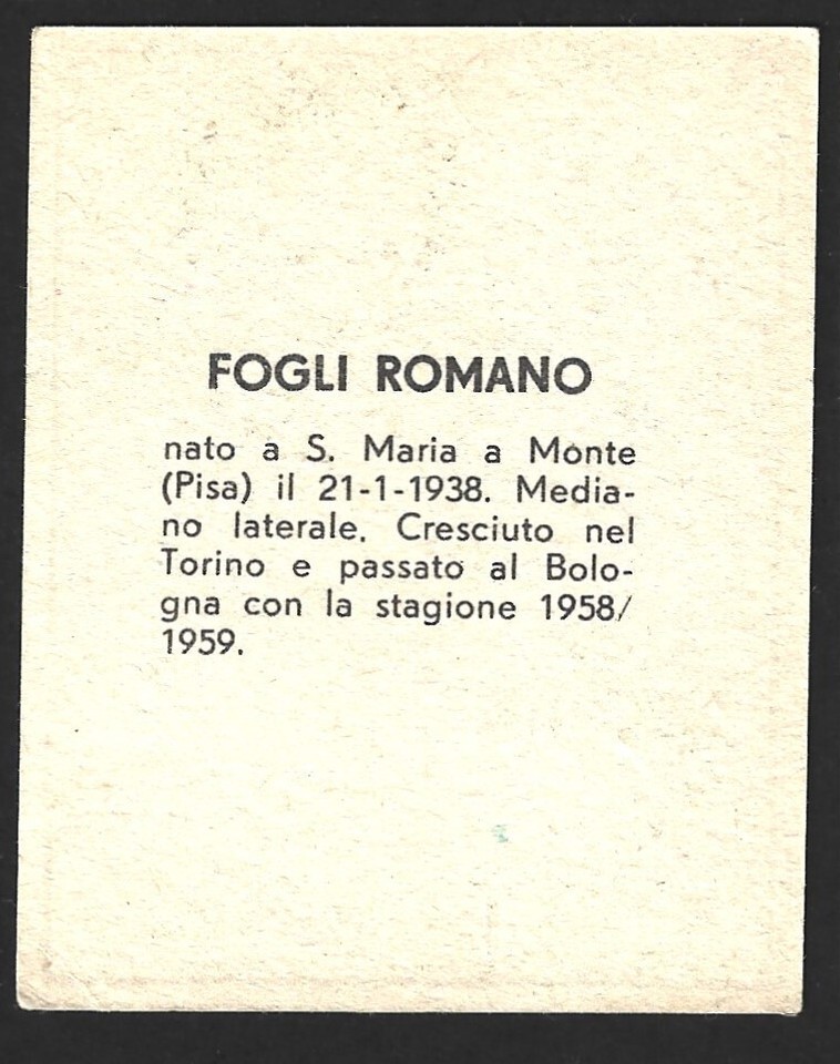 CR] FIGURINA CALCIATORI Nannina Gol Gigante 1960/61 Bari Conti 2 EUR 4