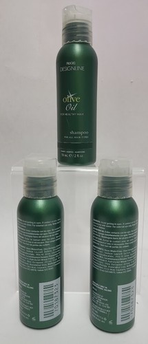 3 x Regis Designline Olive Oil Shampoo All Hair 2 oz Each Travel Size Bottle - Picture 2 of 6