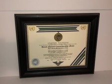 U.N. OBSERVER MISSION IN SIERRA LEONE COMMEMORATIVE MEDAL CERTIFICATE ~ Type 1
